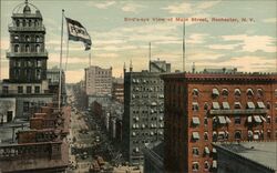 Bird's-eye View of Main Street, Rochester, NY New York Postcard Postcard Postcard