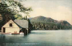 Echo Lake and Artist's Bluff, Franconia Notch, NH Postcard