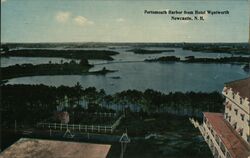 Portsmouth Harbor from Hotel Wentworth, Newcastle, NH New Castle, NH Postcard Postcard Postcard