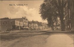 Main Street, Colebrook, New Hampshire Postcard