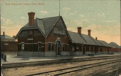 Pere Marquette Depot, Flint, Michigan Postcard Postcard Postcard