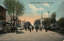 Paving the Way in Chestertown, MD Postcard