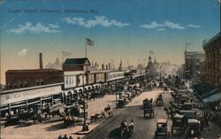 Light Street Wharves, Baltimore, MD Postcard