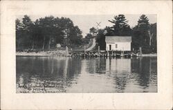 Long Island Landing & Hotel, Lake Winnipesaukee Postcard