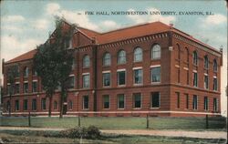 Fisk Hall, Northwestern University, Evanston, IL Postcard