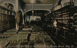 Interior View of Florida Trunk Mfg. Co. Retail Store Postcard