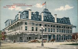 Duval Hotel, Jacksonville, Florida - Wm. Foor, Mgr. Postcard