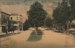 New Hampshire Avenue, Southern Pines, NC Postcard