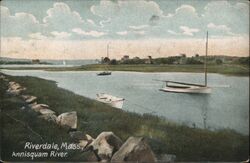 Annisquam River, Riverdale, Massachusetts Postcard Postcard Postcard