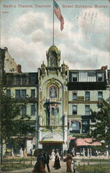 Keith's Theatre, Street Entrance, Boston, MA Massachusetts Postcard Postcard Postcard