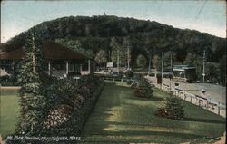 Mt. Park Pavilion, near Holyoke, Mass. Postcard