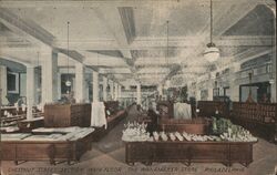 Chestnut Street Section, Main Floor, Wanamaker Store, Philadelphia Pennsylvania Postcard Postcard Postcard