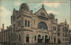 Baptist Temple, Broad & Berks Streets, Philadelphia, PA Pennsylvania Postcard Postcard Postcard