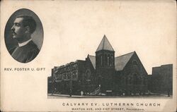 Calvary Ev. Lutheran Church, Philadelphia, PA Postcard