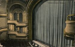 Interior Playhouse, Hudson, NY - Stage & Boxes Postcard