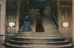 Holy Stairs in Scala Santa, Ste. Anne de Beaupré Sainte-Anne-de-Beaupré, QC Canada Quebec Postcard Postcard Postcard