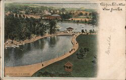 View from Ferris Wheel, Willow Grove Park Pennsylvania Postcard Postcard Postcard