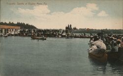 Aquatic Sports at Eagles Mere, PA Postcard