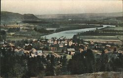 View of Milford, NH Postcard