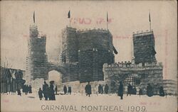 Ice Palace, Montreal Carnival 1909 Postcard