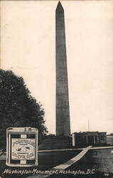 Washington Monument with Pompeian Olive Oil Can District of Columbia Washington DC Postcard Postcard Postcard