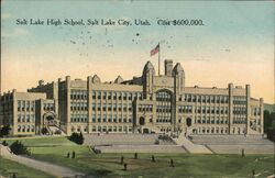 Salt Lake High School, Salt Lake City, Utah Postcard Postcard Postcard