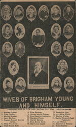 Wives of Brigham Young and Himself Salt Lake City, UT Postcard Postcard Postcard