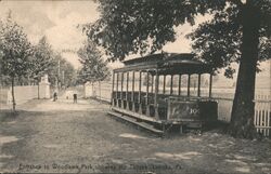 Entrance to Woodlawn Park, Latrobe, PA Postcard