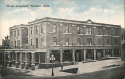 Hotel Campbell, Nowata, Okla. Oklahoma Postcard Postcard Postcard