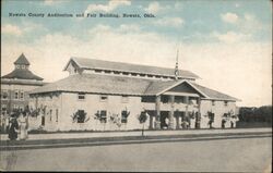 Nowata County Auditorium and Fair Building, Nowata, Okla. Oklahoma Postcard Postcard Postcard