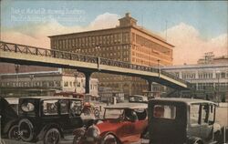 Foot of Market St. Showing Southern Pacific Building, San Francisco Postcard