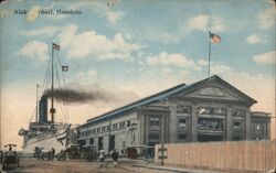 Alakae Wharf, Honolulu Harbor, Hawaii Postcard Postcard Postcard