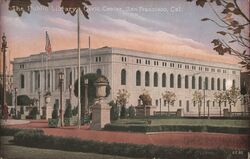 San Francisco Public Library and Civic Center Postcard