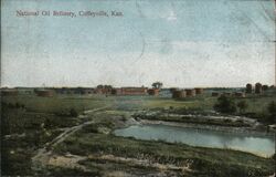 National Oil Refinery, Coffeyville, Kansas Postcard