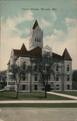 Vernon County Courthouse, Nevada, Missouri Postcard