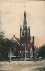 M. E. Church, South Nevada, MO Postcard