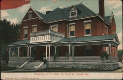 Residence of F. H. Glenn, W. Cherry St., Nevada, MO Postcard