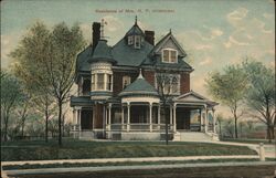 Residence of Mrs. H. P. Hildebrand, Nevada, MO Postcard