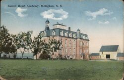 Sacred Heart Academy, Meteghan, Nova Scotia Postcard