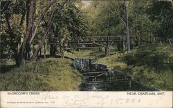 McGregor's Creek Near Chatham, Ontario Postcard