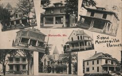 Some Marionville Homes, Marionville, MO Missouri Postcard Postcard Postcard