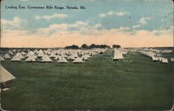 Looking East, Government Rifle Range, Nevada, MO Postcard