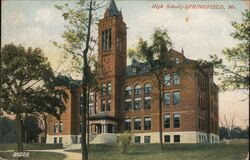 Springfield High School, Springfield, Missouri Postcard