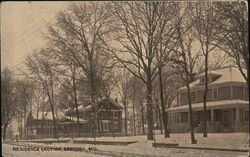 Residence Section, Sarcoxie, MO - Winter Scene Missouri Postcard Postcard Postcard