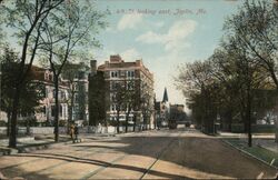 4th St. looking east, Joplin, Missouri Postcard