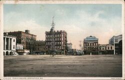 Public Square, Springfield, MO Postcard