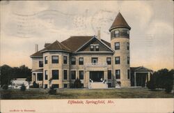 Elfindale Mansion, Springfield, MO Postcard