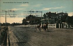 Horse Racing at Tennessee State Fairgrounds, Nashville Postcard Postcard Postcard