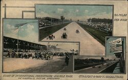 Start of International Sweepstakes - 500 Mile Race Postcard