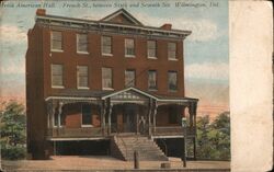 Irish American Hall, French St., Wilmington, Delaware Postcard